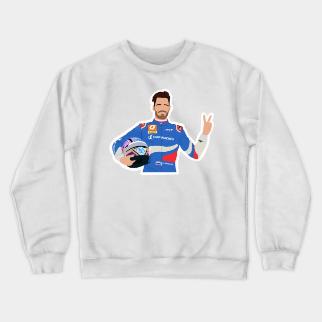 Aleksandr Smolyar driving for ART Grand Prix for the 2021 Formula 3 season Crewneck Sweatshirt by royaldutchness